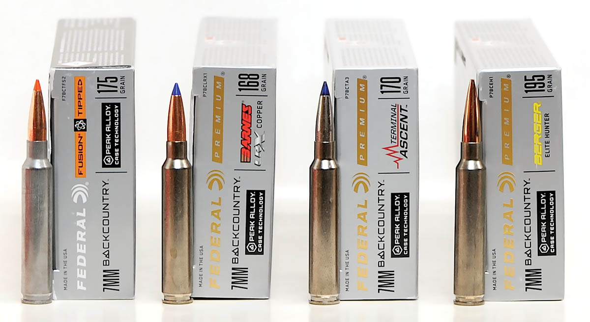 Federal offers five factory loads (the 155 Terminal Ascent is not shown).